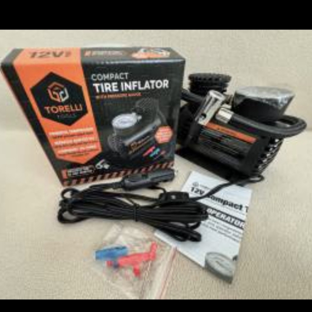 Black Compact Tire Inflator